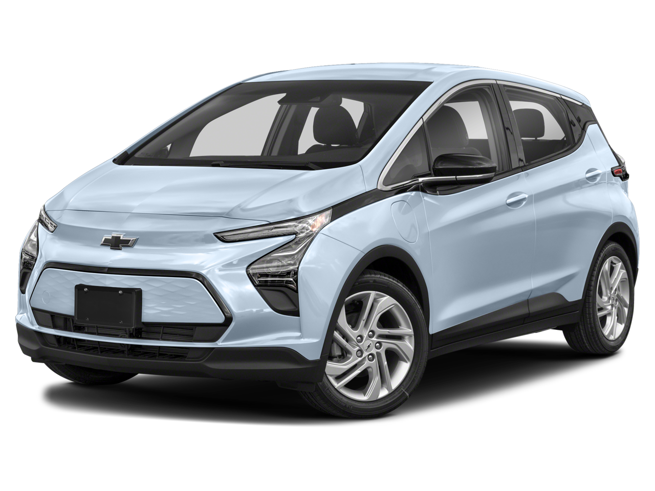 2022 Chevrolet Bolt EV 1LT in Gray Ghost Metallic — front three-quarter view
