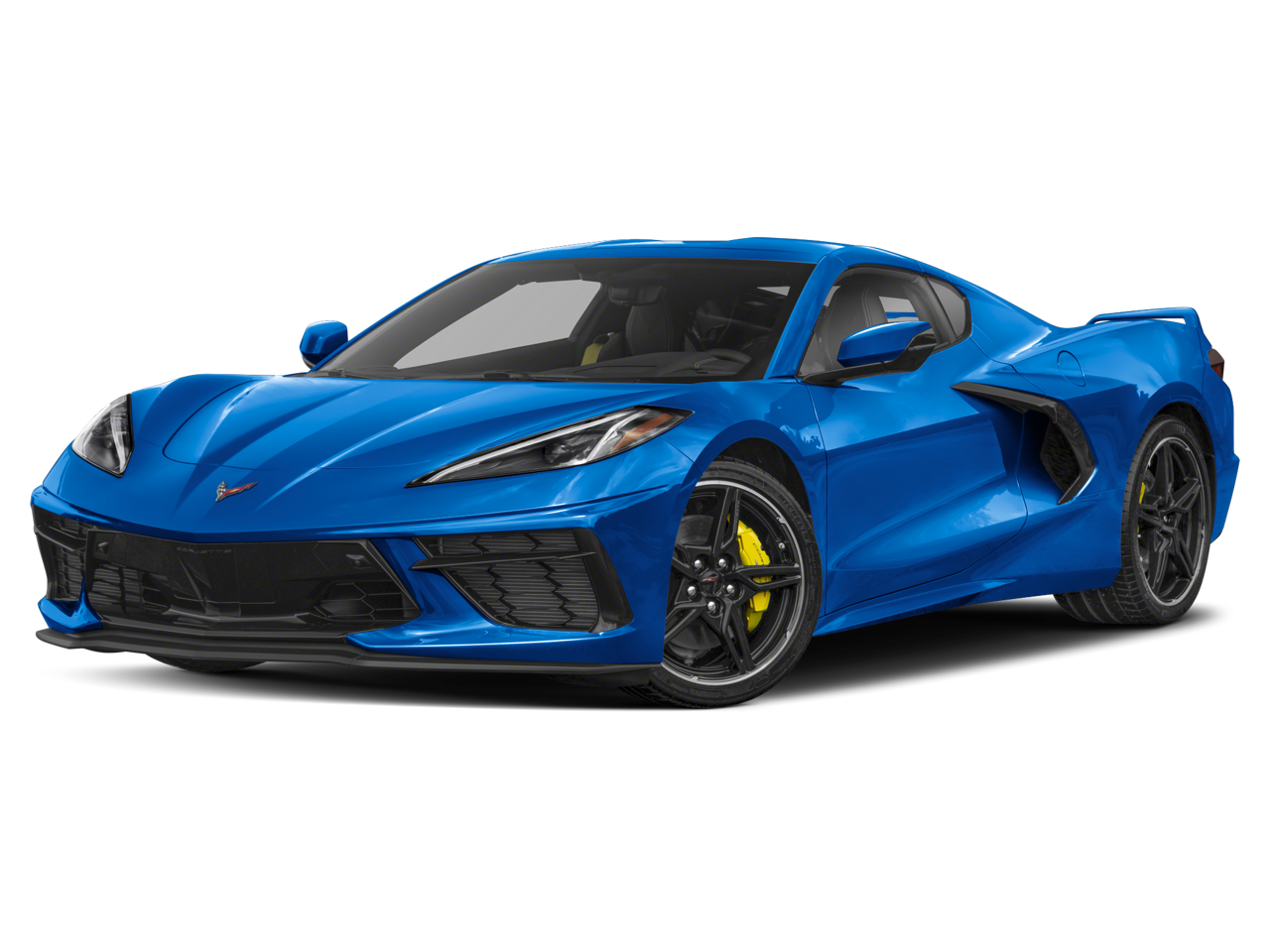 2025 Chevrolet Corvette Stingray 1LT in Arctic White — front three-quarter view