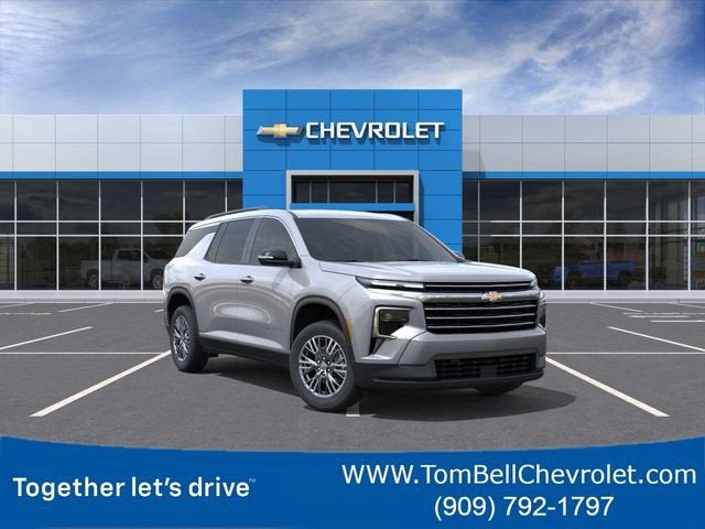2026 Chevrolet Traverse LT in Sterling Gray Metallic — front three-quarter view
