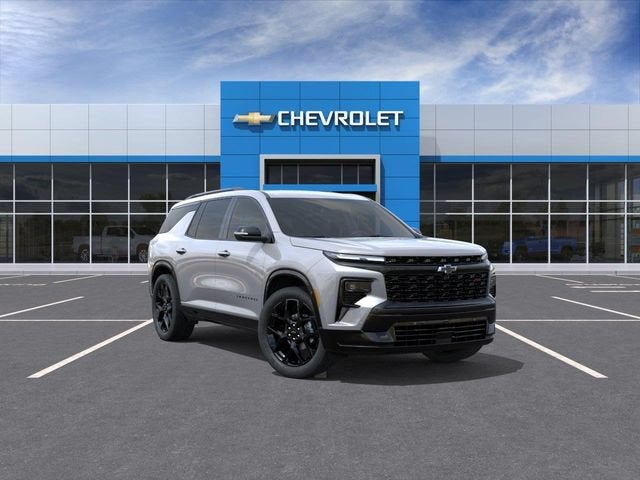 2026 Chevrolet Traverse RS in Sterling Gray Metallic — front three-quarter view