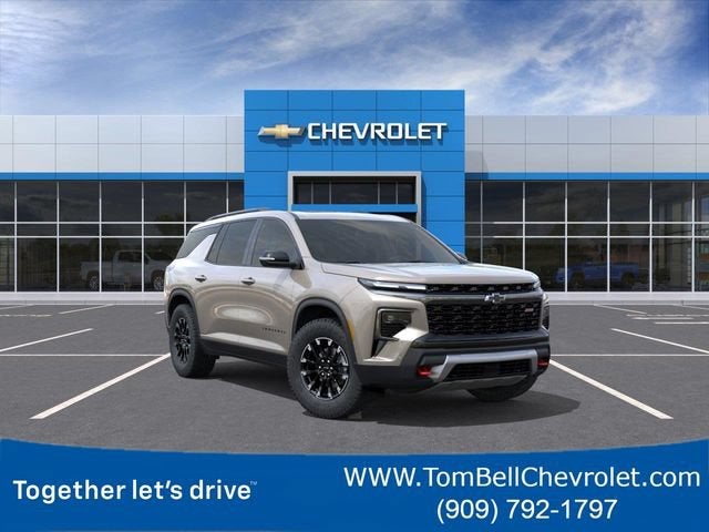 2026 Chevrolet Traverse Z71 in Sandstone Gray — front three-quarter view