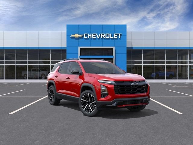 2026 Chevrolet Equinox RS in Radiant Red Tintcoat — front three-quarter view