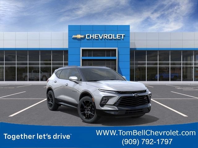 2026 Chevrolet Blazer RS in Sterling Gray Metallic — front three-quarter view