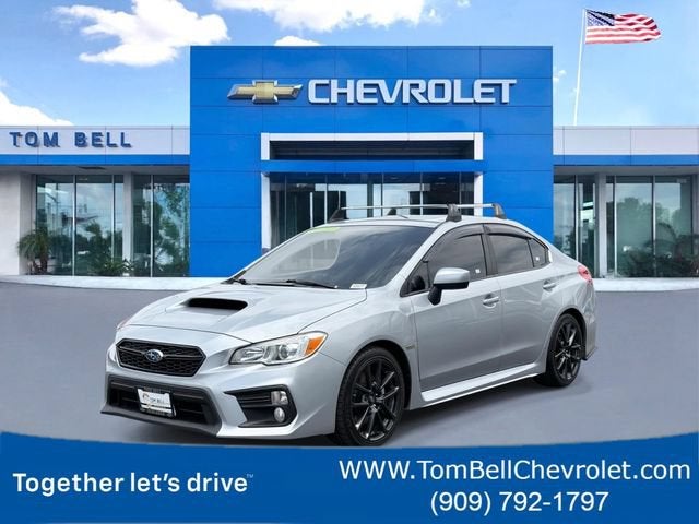 2021 Subaru WRX Premium in Silver — front three-quarter view