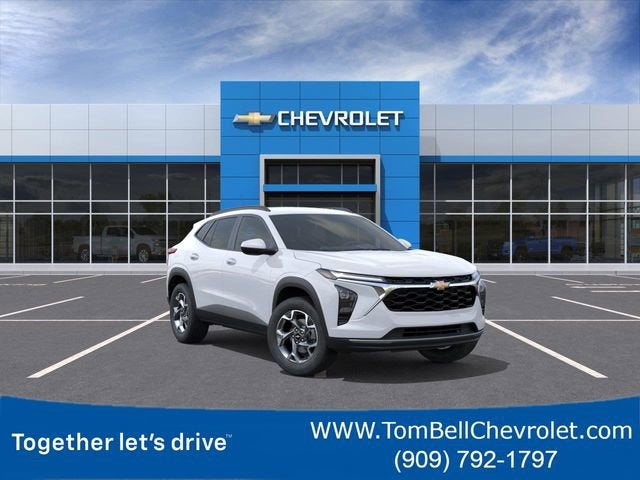 2026 Chevrolet Trax LT in Summit White — front three-quarter view