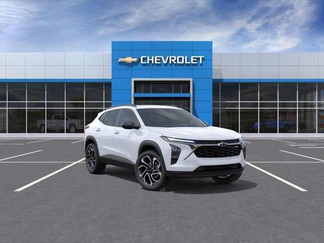 2026 Chevrolet Trax 2RS in Summit White — front three-quarter view